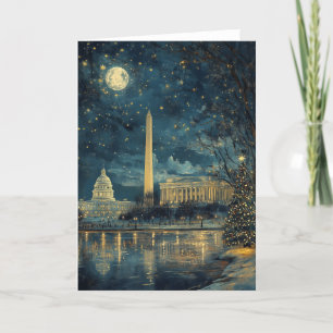 Cartes Pour Fêtes Annuelles Arbre de Noël de l'édifice du Capitole américain d