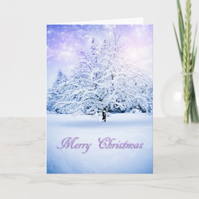 Cartes Pour Fêtes Annuelles Arbre de Noël de Milou (Devant)
