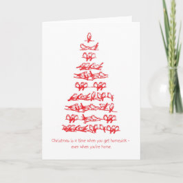 Cartes Pour Fêtes Annuelles Arbre de Noël d'oiseaux