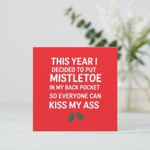 Cartes Pour Fêtes Annuelles Arbre de Noël drôle Noël hilarant Noël rude