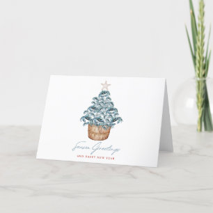 Cartes Pour Fêtes Annuelles Arbre de Noël du crabe bleu du Maryland