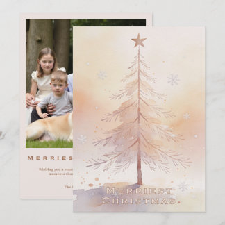 Cartes Pour Fêtes Annuelles Arbre de Noël Élégant Photo Fête TMF26