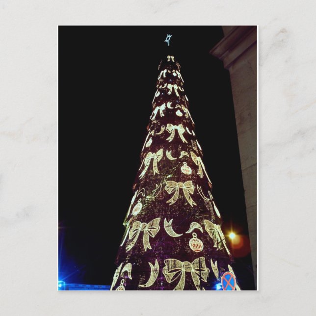 Cartes Pour Fêtes Annuelles Arbre de Noël énorme (Devant)