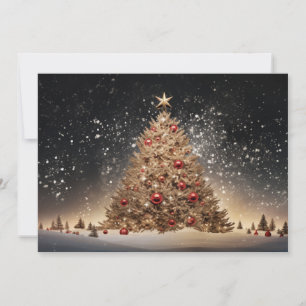 Cartes Pour Fêtes Annuelles Arbre de Noël étincelant 3