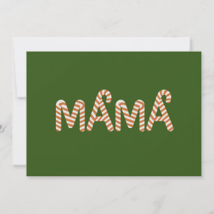 Cartes Pour Fêtes Annuelles Arbre de Noël Gâteau Maman Maman Pull Drôle Famill