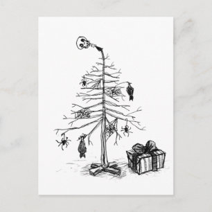 Cartes Pour Fêtes Annuelles Arbre de Noël gothique