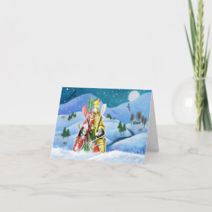 Cartes Pour Fêtes Annuelles Arbre de Noël Kayak - Merveilles de la nature