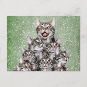 Cartes Pour Fêtes Annuelles arbre de Noël Kitty