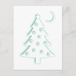 Cartes Pour Fêtes Annuelles Arbre de Noël Macabre