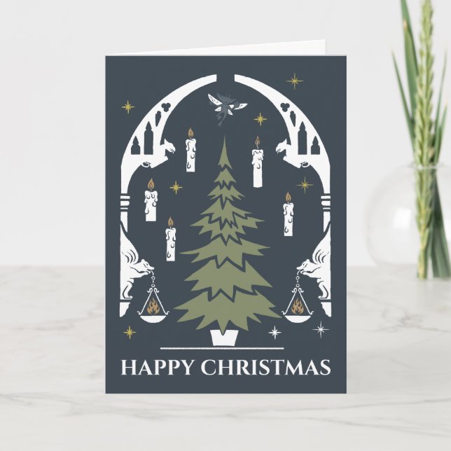 Cartes Pour Fêtes Annuelles Arbre de Noël magique HARRY POTTER™ (Devant)