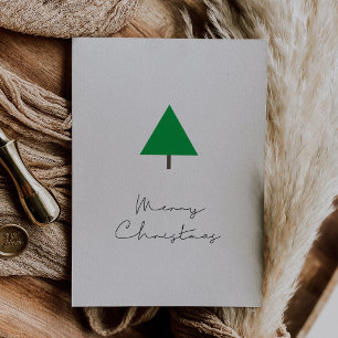 Cartes Pour Fêtes Annuelles Arbre de Noël minimaliste Joyeux Noël