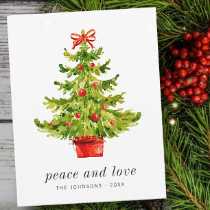 Cartes Pour Fêtes Annuelles Arbre de Noël moderne simple et élégant