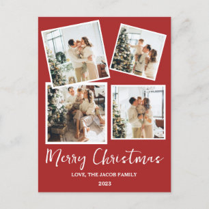 Cartes Pour Fêtes Annuelles Arbre de Noël moderne simple Famille 4 Photo