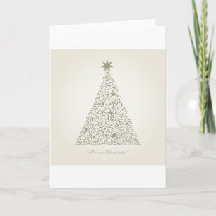 Cartes Pour Fêtes Annuelles Arbre de Noël musical
