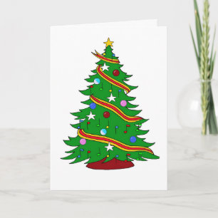 Cartes Pour Fêtes Annuelles Arbre de Noël musical