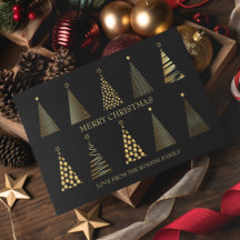 Arbre de Noël personnalisé Black & Gold moderne