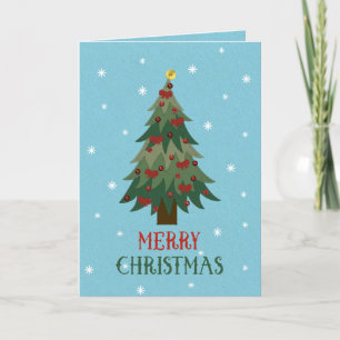 Cartes Pour Fêtes Annuelles Arbre de Noël - Photo