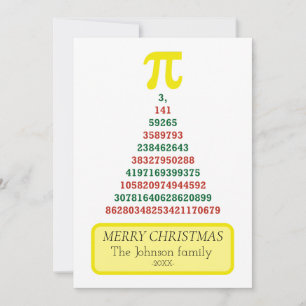 Cartes Pour Fêtes Annuelles Arbre de Noël Pi