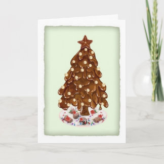 Cartes Pour Fêtes Annuelles Arbre de Noël pour des découvertes de chocolat de