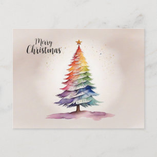 Cartes Pour Fêtes Annuelles Arbre de Noël Rainbow
