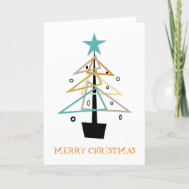 Cartes Pour Fêtes Annuelles Arbre De Noël Rétro Quirinal Moderne Du Milieu Du 
