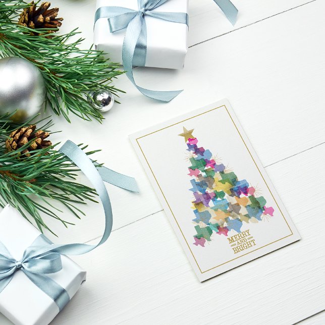 Cartes Pour Fêtes Annuelles Arbre de Noël rustique du Texas (Créateur téléchargé)