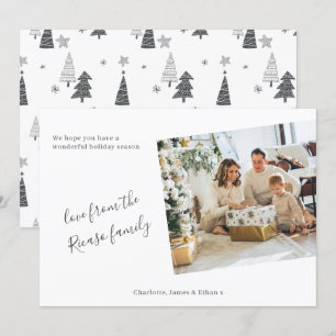 Cartes Pour Fêtes Annuelles Arbre de Noël simple et personnalisé