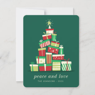 Cartes Pour Fêtes Annuelles Arbre de Noël simple moderne