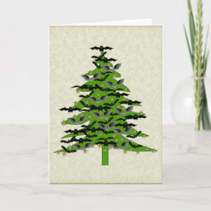 Cartes Pour Fêtes Annuelles Arbre de Noël timbré