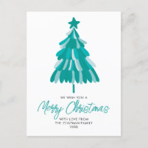 Arbre de Noël Turquoise hiver vert