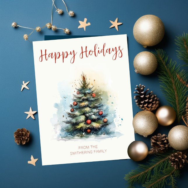 Cartes Pour Fêtes Annuelles Arbre de Noël Waterton (Créateur téléchargé)