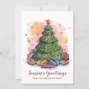 Cartes Pour Fêtes Annuelles Arbre de Noël Waterton BONNES FÊTES