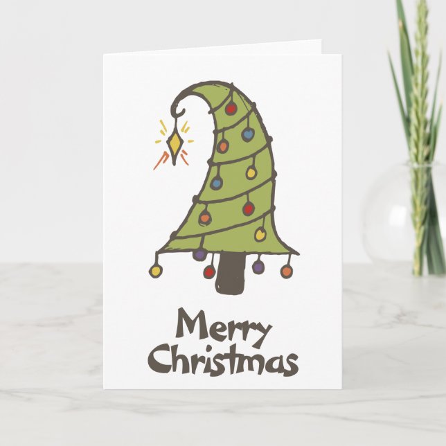 Cartes Pour Fêtes Annuelles Arbre de Noël Whimsical Rainbow Pride (Devant)
