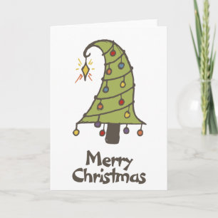 Cartes Pour Fêtes Annuelles Arbre de Noël Whimsical Rainbow Pride