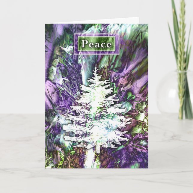 Cartes Pour Fêtes Annuelles Arbre de paix (Devant)