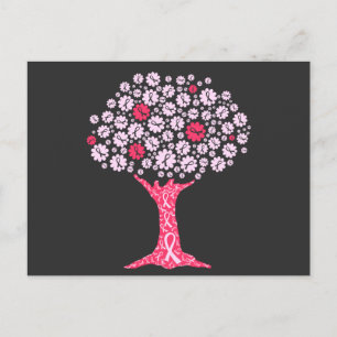 Cartes Pour Fêtes Annuelles Arbre de sensibilisation au cancer du sein