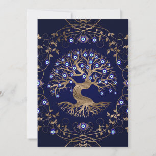 Cartes Pour Fêtes Annuelles Arbre de vie OEil mal ornement