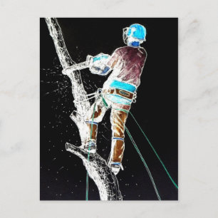 Cartes Pour Fêtes Annuelles Arbre électrique chirurgien Arboriste de noël prés