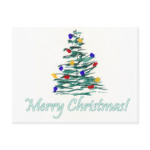 Arbre et ampoules - Joyeux Noël!