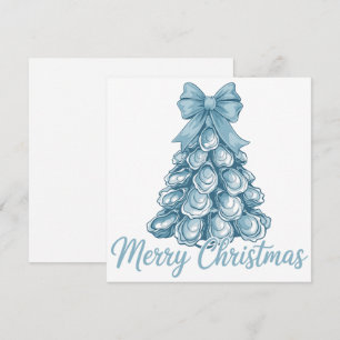 Cartes Pour Fêtes Annuelles Arbre Huître Arc Préppy Joyeux Noël Coquette