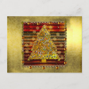 Cartes Pour Fêtes Annuelles Arbre métallique de Noël