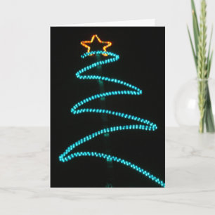 Cartes Pour Fêtes Annuelles arbre néon