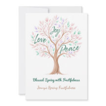 Arbre printanier avec Écriture – Pâques personnali