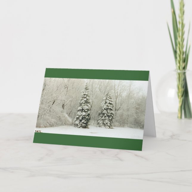 Cartes Pour Fêtes Annuelles arbres (Devant)