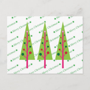 Cartes Pour Fêtes Annuelles Arbres de Noël