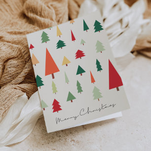 Cartes Pour Fêtes Annuelles Arbres de Noël Abstraits nordic Joyeux Noël