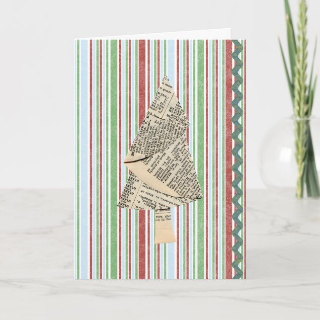 Cartes Pour Fêtes Annuelles Arbres de Noël des médias mixtes (Devant)