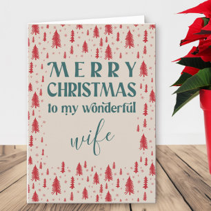 Cartes Pour Fêtes Annuelles Arbres de Noël Femme Joyeux Noël Naturel
