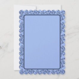 Cartes Pour Fêtes Annuelles Arbres de Noël Resolute Blue Curly