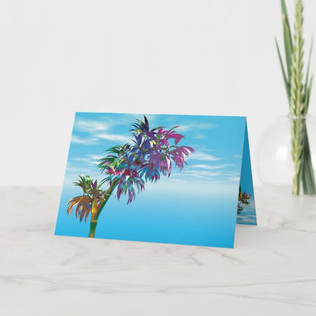 Cartes Pour Fêtes Annuelles Arbres du Paradis #2 (Devant)